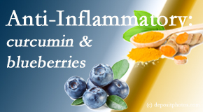 Pure Chiropractic presents recent studies touting the anti-inflammatory benefits of curcumin and blueberries. 