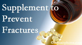 Pure Chiropractic suggests nutritional supplementation with vitamin D and calcium to prevent osteoporotic fractures.