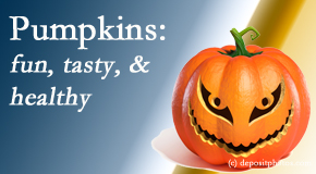 Pure Chiropractic appreciates the pumpkin for its decorative and nutritional benefits especially the anti-inflammatory and antioxidant!