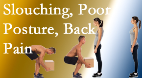 Pure Chiropractic gives slouching prevention advice to improve poor posture and relieve related back pain and neck pain.