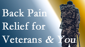 Pure Chiropractic treats veterans with back pain and PTSD and stress.