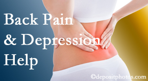 Concord, NC depression that accompanies chronic back pain often resolves with our chiropractic treatment plan’s Cox® Technic Flexion Distraction and Decompression.