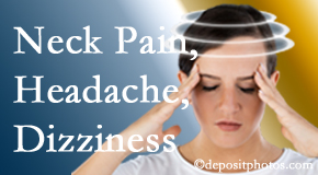 Pure Chiropractic helps decrease neck pain and dizziness and related neck muscle issues.