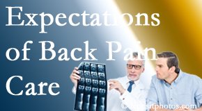 The pain relief expectations of Concord, NC back pain patients influence their satisfaction with chiropractic care. What is realistic?