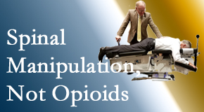 Chiropractic spinal manipulation at Pure Chiropractic is worthwhile over opioids for back pain control.