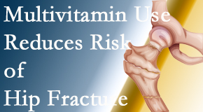 Pure Chiropractic shares new research that shows a reduction in hip fracture by those taking multivitamins.