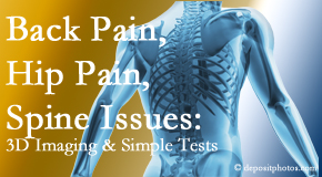 Pure Chiropractic examines back pain patients for various issues like back pain and hip pain and other spine issues with imaging and clinical tests that influence a relieving chiropractic treatment plan.