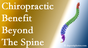 Pure Chiropractic chiropractic care benefits more than the spine particularly when the thoracic spine is treated!