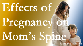 Concord, NC mothers are predisposed to develop spinal issues as they grow older.