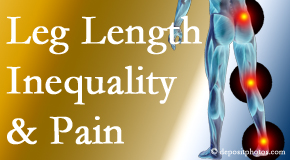 Pure Chiropractic tests for leg length inequality as it is related to back, hip and knee pain issues.