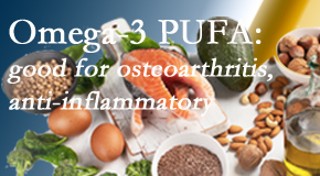 Pure Chiropractic treats pain – back pain, neck pain, extremity pain – often linked to the degenerative processes associated with osteoarthritis for which fatty oils – omega 3 PUFAs – help. 