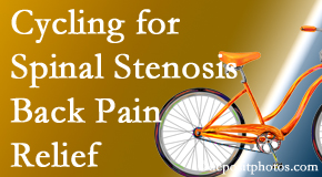 Pure Chiropractic encourages exercise like cycling for back pain relief from lumbar spine stenosis.