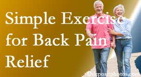 Pure Chiropractic suggests simple exercise as part of the Concord, NC chiropractic back pain relief plan.