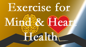 A healthy heart helps maintain a healthy mind, so Pure Chiropractic encourages exercise.