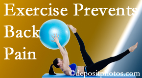 Pure Chiropractic suggests Concord, NC back pain prevention with exercise.