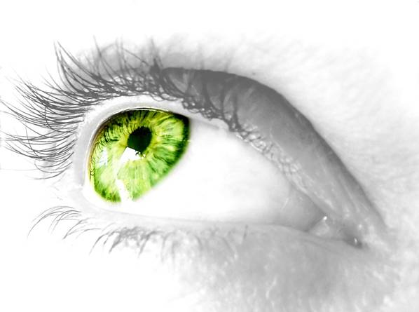 healthy eye due to essential fatty acids