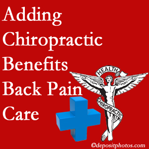 Added Concord, NC chiropractic to back pain care plans works for back pain sufferers. 