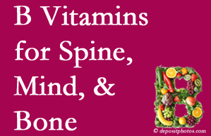 Concord, NC bone, spine and mind benefit from exercise and vitamin B intake.