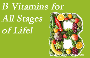  Pure Chiropractic urges a check of your B vitamin status for overall health throughout life. 