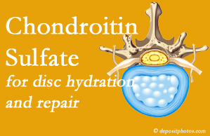 Concord, NC disc degeneration benefits from chondroitin sulfate. 