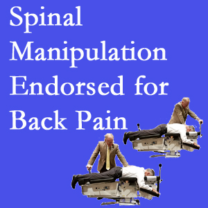 Concord, NC chiropractic care includes spinal manipulation, an effective, non-invasive, non-drug approach to low back pain relief.