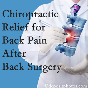 Pure Chiropractic offers back pain relief to patients who have already undergone back surgery and still have pain.