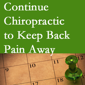 Continued Concord, NC chiropractic care helps keep back pain away.