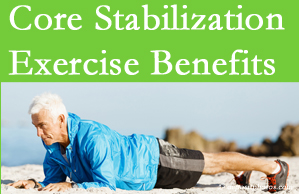 Pure Chiropractic presents support for core stabilization exercises at any age in the management and prevention of back pain. 