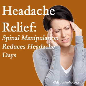 Concord, NC chiropractic care at Pure Chiropractic may reduce headache days each month.