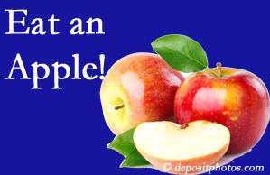 Concord, NC chiropractic care encourages healthy diets full of fruits and veggies, so enjoy an apple the apple season!